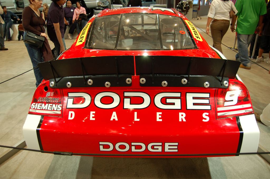 nascar dodge charger rear view