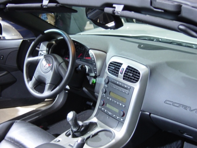 chevy corvette interior view